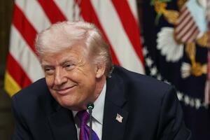 　トランプ米大統領＝４日、ワシントン（ゲッティ＝共同）