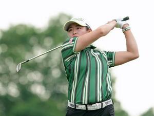 最終ラウンド、通算12アンダーで7位の岩井明愛=ブライズフィールドCC(共同)