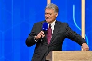 　ロシアのペスコフ大統領報道官＝２５年１２月、モスクワ（ゲッティ＝共同）