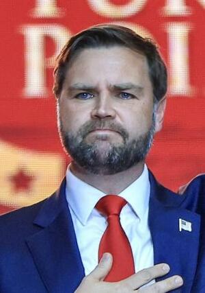 バンス米副大統領(ゲッティ=共同)