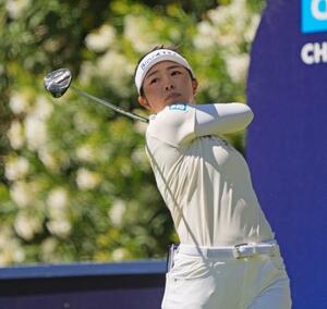 　第２ラウンド、通算２アンダーで４位の山下美夢有＝シャドークリークＧＣ（共同）