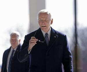 バイデン前米大統領=1月(ゲッティ=共同)
