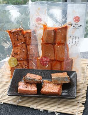 丸魚魚沼水産が発売した韓国風と洋風の味付けの漬け魚