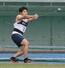 北信越高校体育大会陸上男子ハンマー投げ 63メートル87の大会新で優勝した帆刈暖登(新津工)=6月18日、石川県