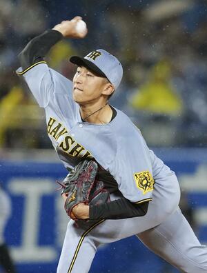 プロ初登板で２回無失点と好投した阪神・茨木＝神宮
