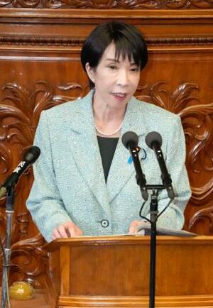 　衆院本会議で答弁する高市首相