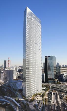 電通本社が入るビル=1月、東京都港区