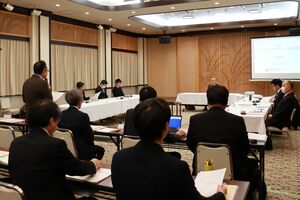 新潟市の液状化対策について、専門家が議論した検討会議=12月24日、新潟市中央区一番堀通町