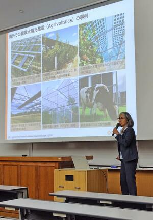 脱炭素社会実現のための最新の知見が報告された研究会=新潟市西区