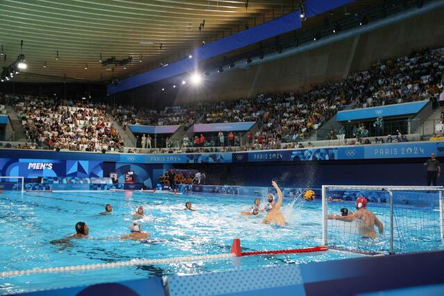 水球男子予選　日本－セルビアの熱戦が繰り広げられたアクアティクスセンター