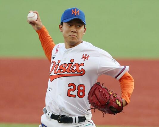 オイシックスの先発・今井亮太。今井は今季初先発＝６月１８日、エコスタ