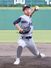 3回を投げた長岡高専の先発藤田悠蔵=柏崎市佐藤池