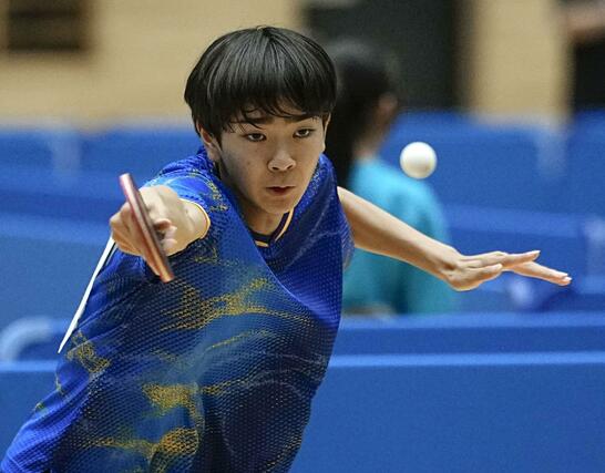 男子シングルスで優勝した星槎国際横浜・川上流星=JCOMアリーナ下関