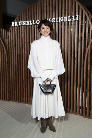 ブルネロ・クチネリ来日記念レセプションに参加した石田ゆり子(C)Brunello Cucinelli