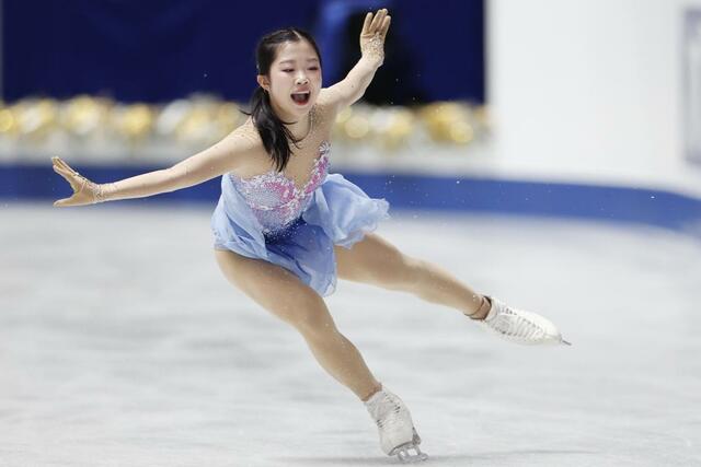 女子フリー　演技する中井亜美＝国立代々木競技場