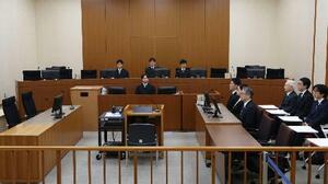 釧路地裁の法廷=17日午前(代表撮影)