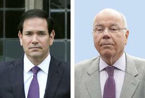 ルビオ米国務長官(ゲッティ=共同)、ブラジルのビエイラ外相