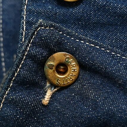 １９１０年代製「カーハートのデニムカバーオール」の拡大画像（マッシュルーム提供）