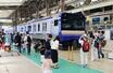 多くの人たちが工場見学を楽しんだ鉄道フェスタ=10月12日、新潟市秋葉区南町