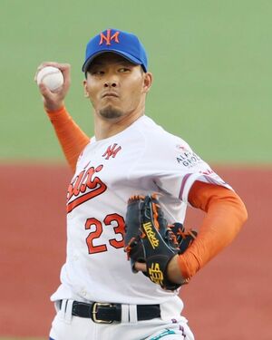 オイシックス－ソフトバンク　オイシックス先発の薮田和樹＝６月１２日、エコスタ