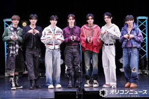 全国47都道府県ツアー開催をは発表したaoen(左から)京助、優樹、礼央、颯太、雅久、輝、琉楓 (C)ORICON NewS inc.