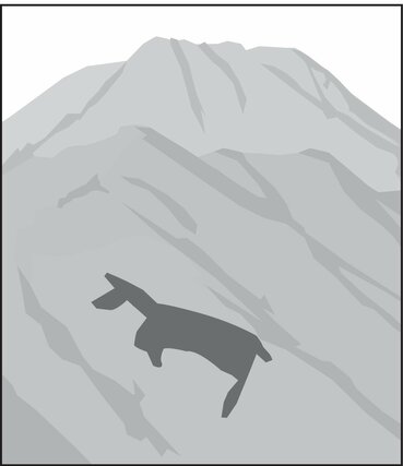 跳ね馬に見える部分を強調したグラフィック