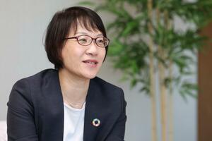 第四北越FGの馬場佳子取締役=11月5日、新潟市中央区