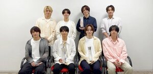 「オリコン上半期ランキング2026」DVD・BDランキングを受賞したtimelesz（前列左から）猪俣周杜、佐藤勝利、菊池風磨、橋本将生（後列左から）篠塚大輝、松島聡、寺西拓人、原嘉孝