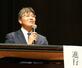 市川房枝のシンポジウムの司会を務めた宮川充史さん＝２０２６年１月２５日、愛知県一宮市