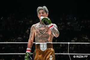 久保優太に対戦要求した平本蓮 （C）RIZIN FF