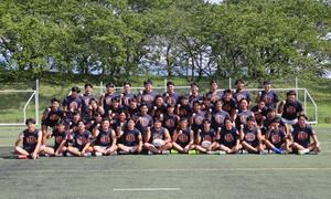関東大学リーグ戦2部に初参戦する新潟食農大の選手たち=新発田市