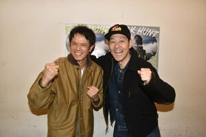 『PEAK HUNT 東野登山隊 シーズン12~奥穂高岳・ジャンダルム編~』の取材会に参加した(左から)庄司智春、東野幸治 (C)ORICON NewS inc.