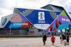 　サッカーＷ杯北中米３カ国大会の会場の一つ、アトランタ競技場＝１４日、アトランタ（共同）