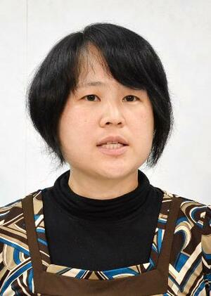 　原発賠償関西訴訟の原告団代表の森松明希子さん