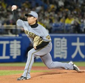 　ヤクルト戦に先発した阪神・西勇＝神宮
