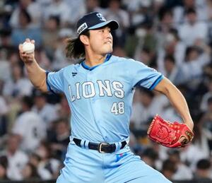 ロッテ戦に先発した西武・今井=ZOZOマリン