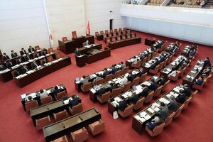 資源エネルギー庁長官らを参考人招致した県議会連合委員会。政府の説明に厳しいヤジが飛んだ=3月14日