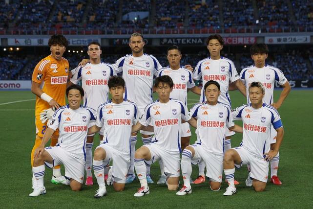 川崎－新潟　新潟の先発メンバー＝Ｕ等々力