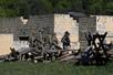 　ドイツ南部の米軍施設の兵士ら＝４月３０日（ロイター＝共同）