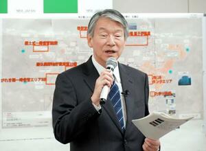 　インタビューに応じる原子力規制委の山中伸介委員長