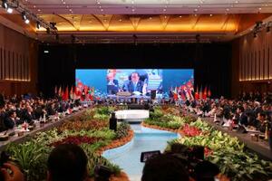 　マレーシア・クアラルンプールで開かれたＡＳＥＡＮ拡大国防相会議＝１日（共同）