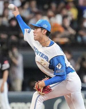 ソフトバンク戦に先発した日本ハム・福島=エスコンフィールド