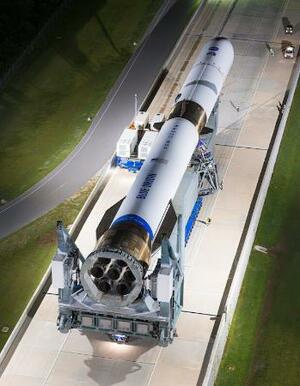 再使用ロケット「ニューグレン」(ブルーオリジン提供)