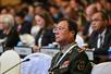 アジア安全保障会議に参加した中国の孟祥青国防大教授=5月31日、シンガポール(ロイター=共同)