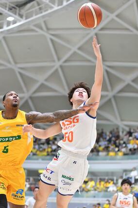 香川－新潟　シュートする 長尾光輝＝高松市（新潟アルビレックスＢＢ提供）