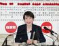 　２月の衆院選で圧勝した高市早苗首相（自民党総裁）＝東京・永田町の党本部