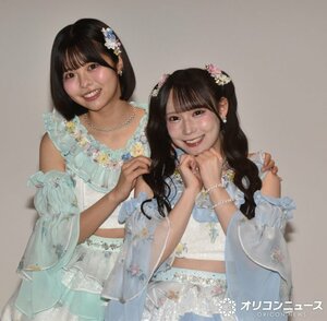 SKE48 36thシングル「サンダルだぜ」の取材会に参加した（左から）荒野姫楓、大村杏 （C）ORICON NewS inc.