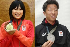 岡田夕愛さん（左）と齋藤心温さん