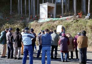 　ＪＲ東海が開いた、新たな井戸に関する住民向け説明会＝１０日午後、岐阜県瑞浪市