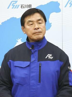 石川県の馳浩知事=2月26日
